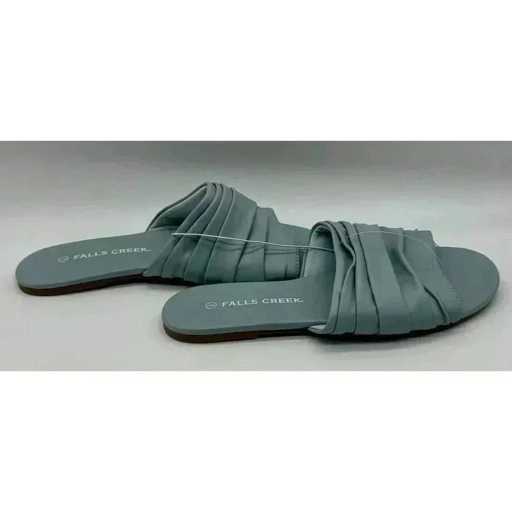 Falls Creek‎ Slip On Teila Pale Blue Shoes Sandals Slippers Women’s Size 7 NWOT